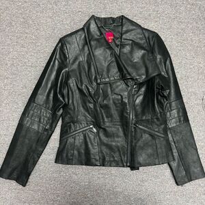 G.I.L.I 100% Leather Black Jacket Size Medium